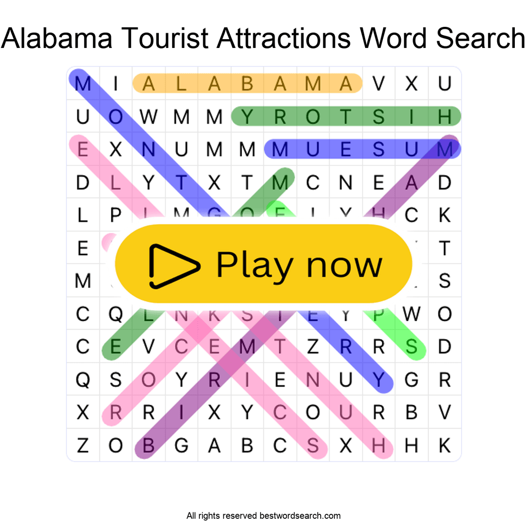 Alabama Tourist Attractions puzzle