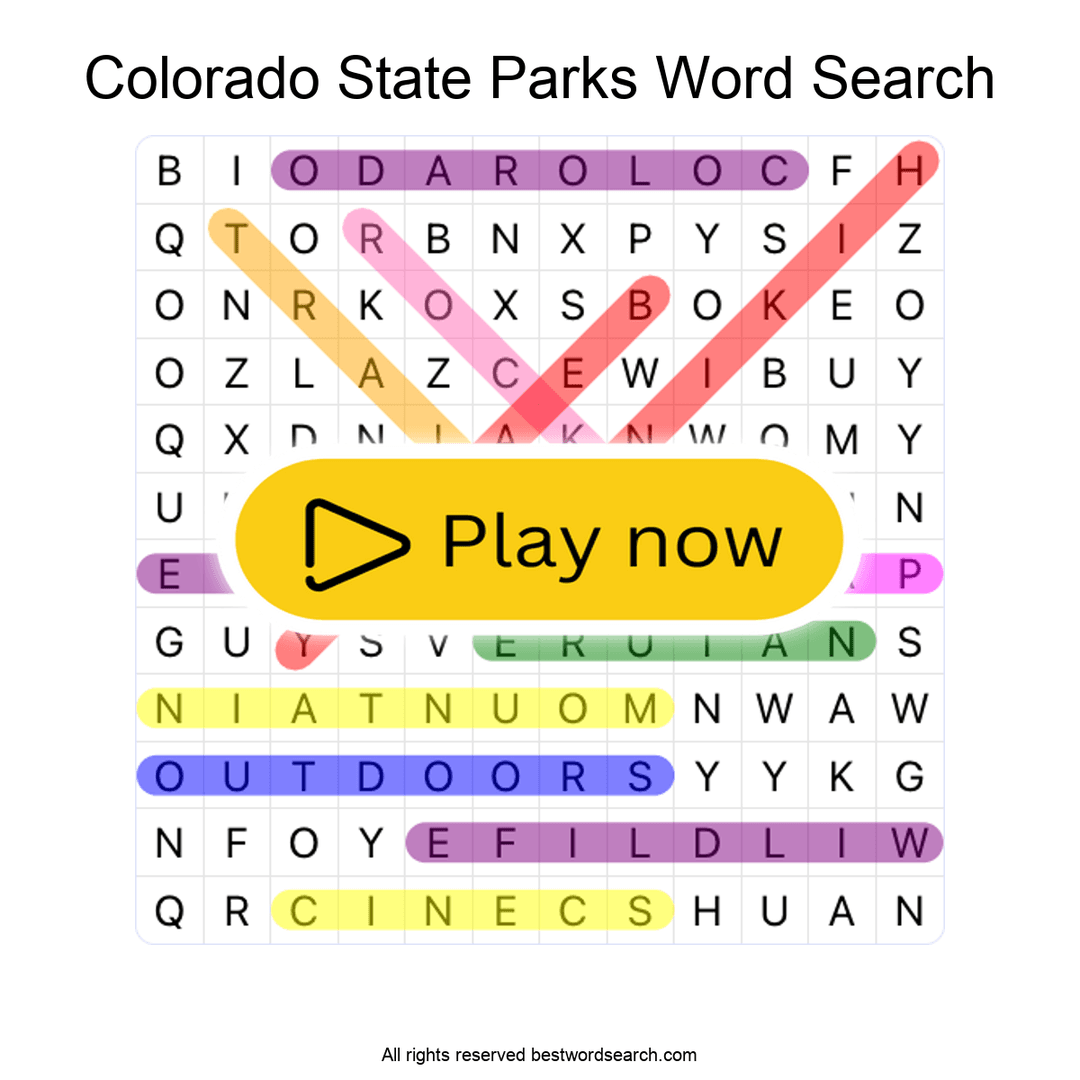Colorado State Parks puzzle