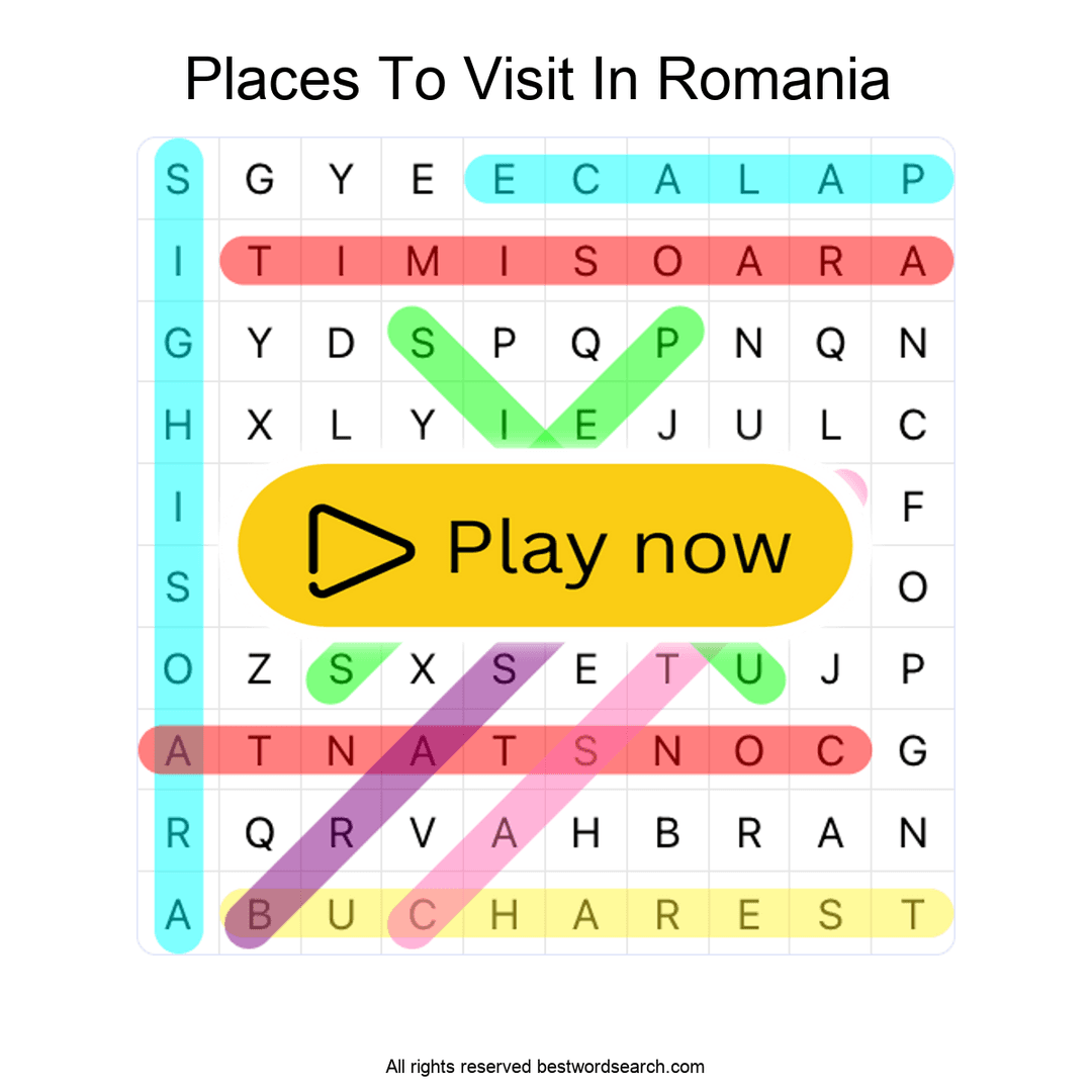 Places to Visit in Romania puzzle