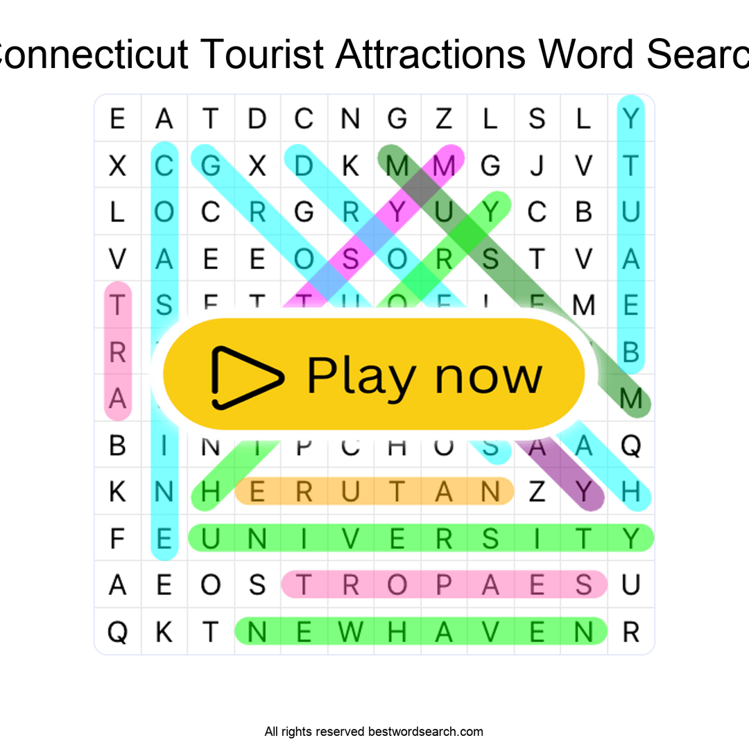 Connecticut Tourist Attractions puzzle